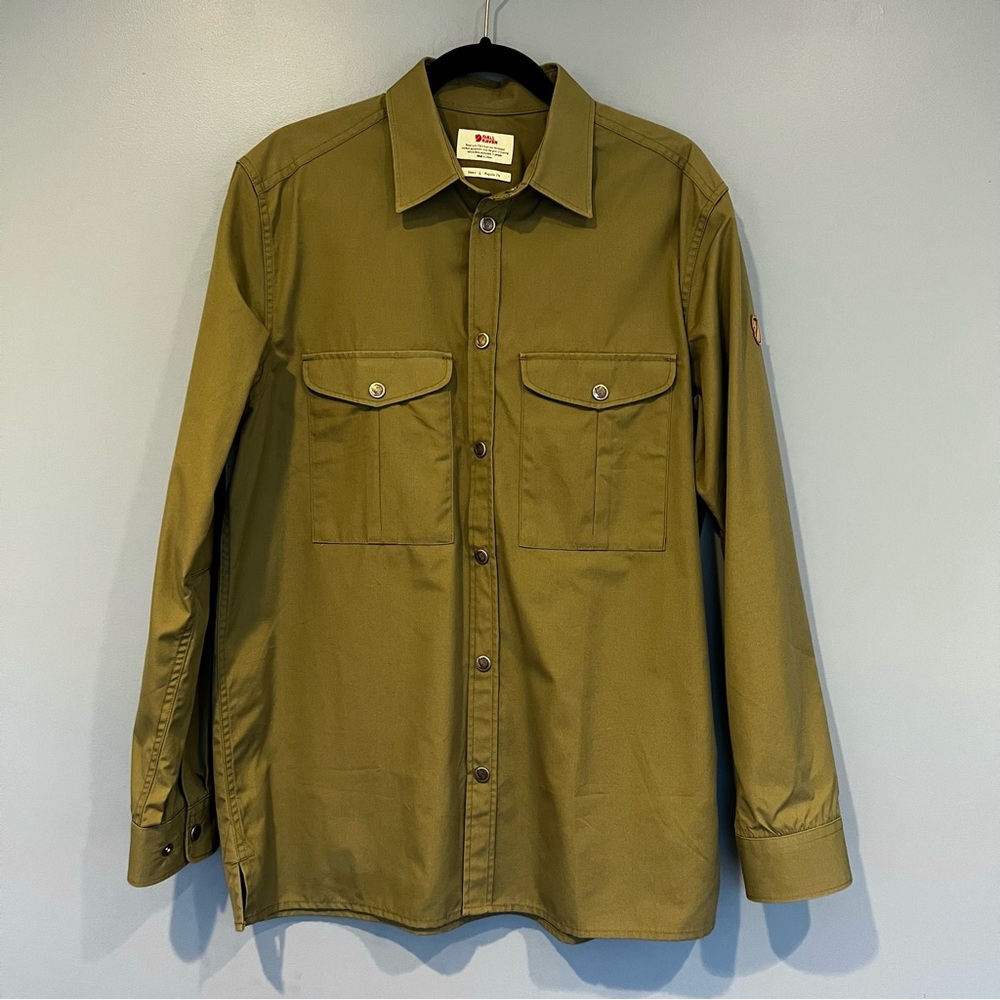 Fjallraven Greenland Shirt 81378 Regular Fit Olive Green Large